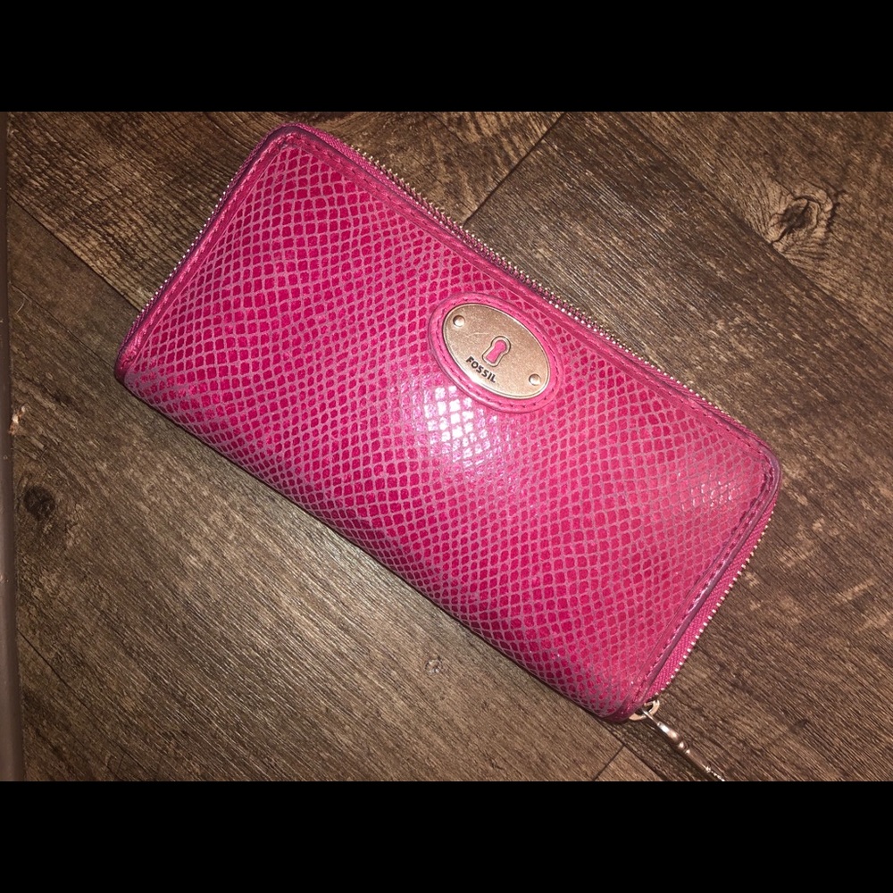 Pink Fossil Wallet